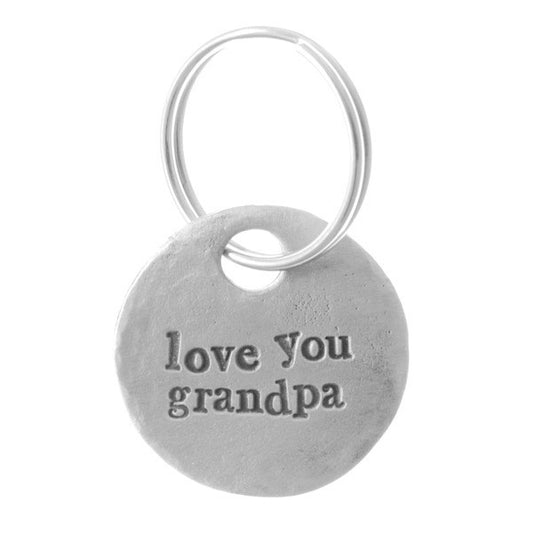 Love You Grandpa Keyring <br> PEWTER KEYRING <br> KUTUU